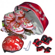 รองเท้าสเก็ต สำหรับคุณหนู ไซด์ 34-37M (สีแดง)